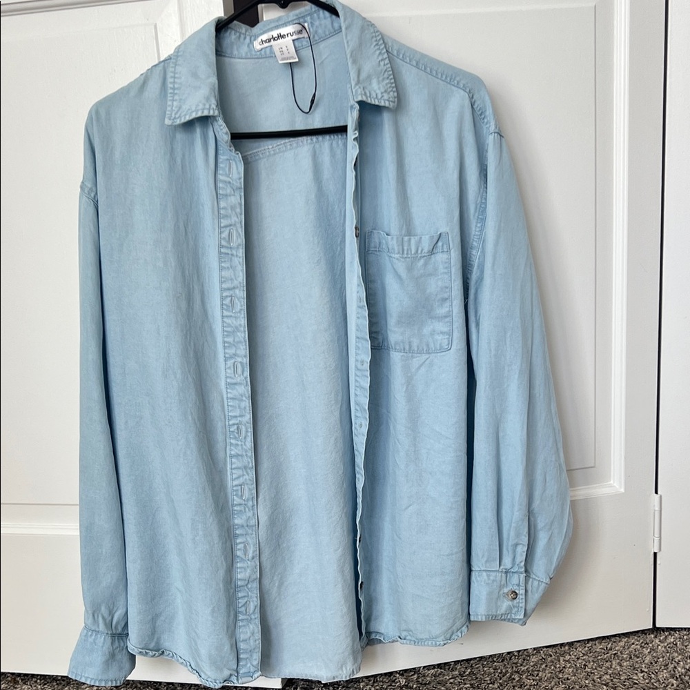 Charlotte Russe Light Blue women’s Shirt